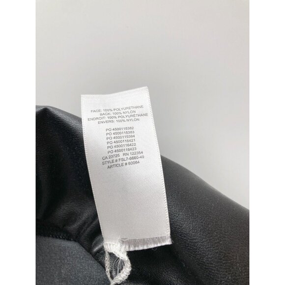 Aritzia WILFRED FREE Daria Black Vegan Leather High Rise Ankle Leggings, Size S - Picture 8 of 14